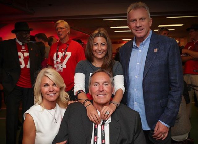 Kelly with her husband Dwight along with Joe Montana and his wife Jennifer 